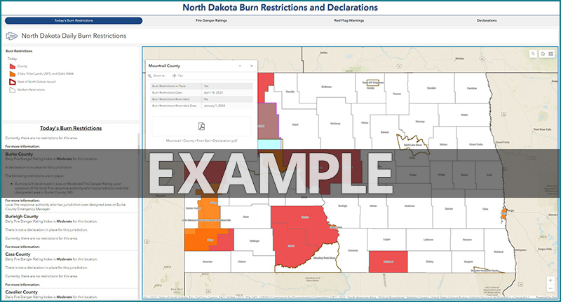 Click to view the current Burn Restrictions and Declarations Map